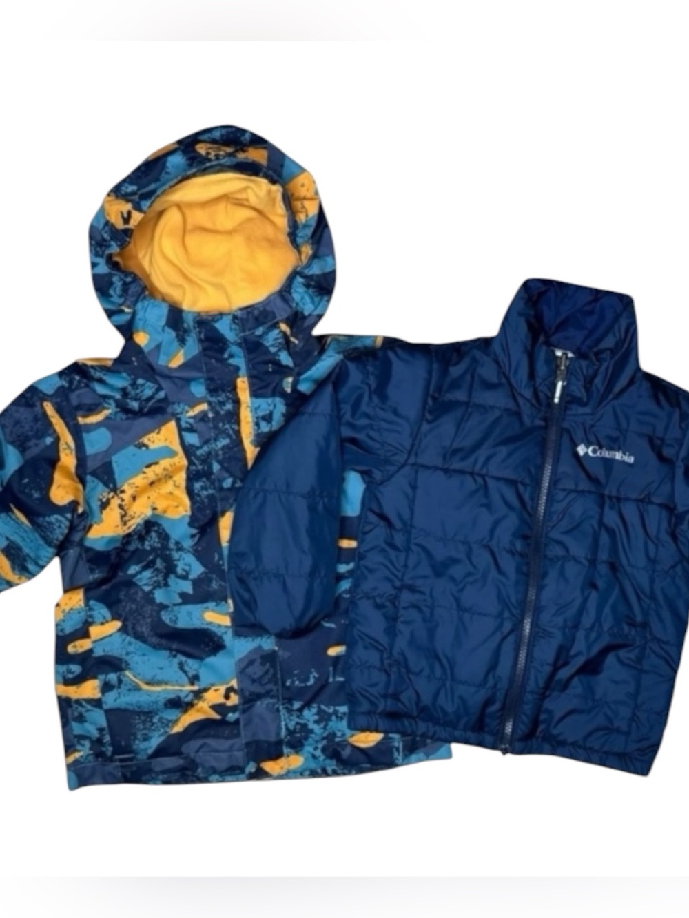 Columbia Boys Whirlibird II Interchange Jacket XXS 4/5 Hooded Winter Ski Snow